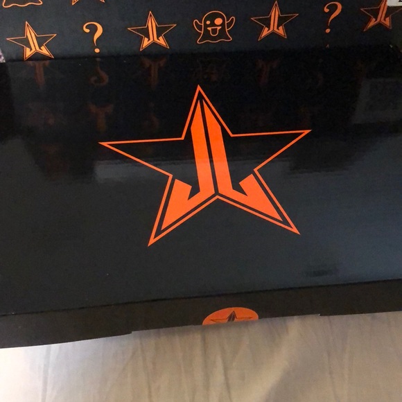 Halloween ORANGE & BLACK star mirror - Picture 3 of 3